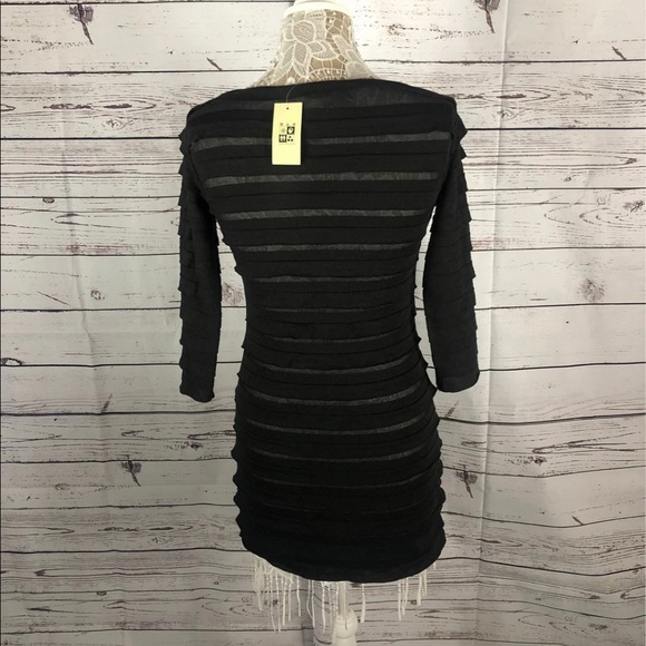 Max Studio ruffled knit dress NWT 
Black size XS - Picture 6 of 11